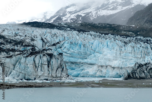 Climate change affecting glaciers in Alaska and around the world. Evidence of receding ice is clear in these photographs photo