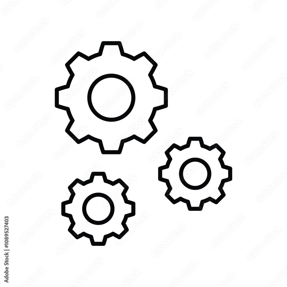 gear lubricant line icon with white background vector stock illustration gear lubricant line icon with white background vector stock illustration