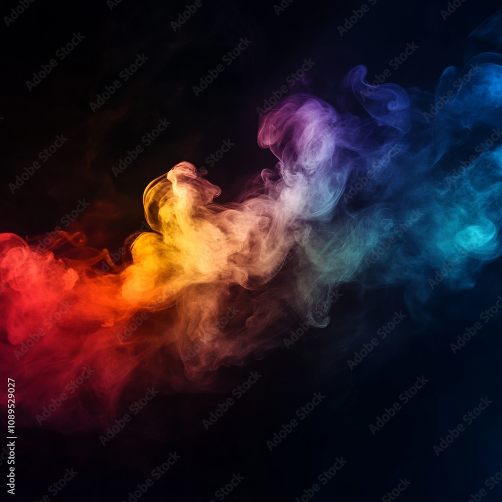Vibrant Colorful Against Dark Background Vibrant Colorful Against Dark Background