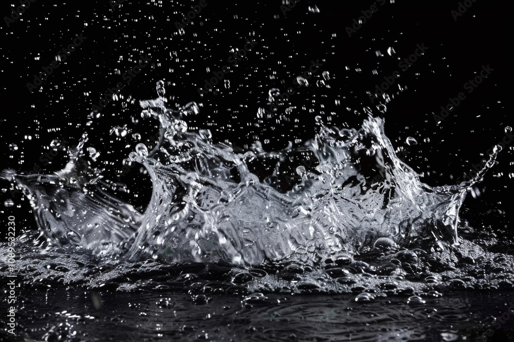 splash of water black screen splash of water black screen