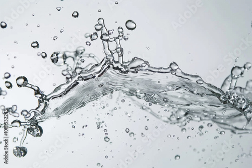 splash of water white screen