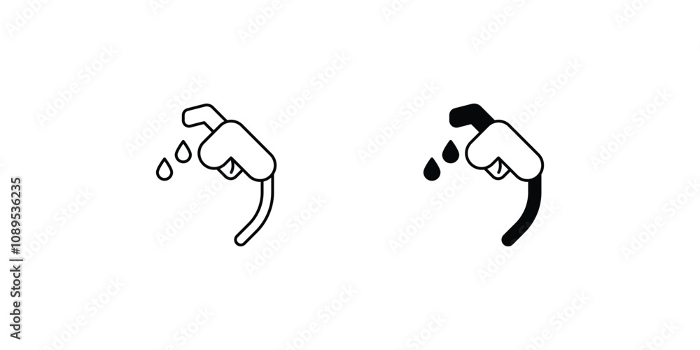 fuel set icon with white background vector stock illustration fuel set icon with white background vector stock illustration