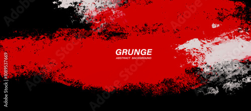 Abstract black and red dirty grunge texture background.	
