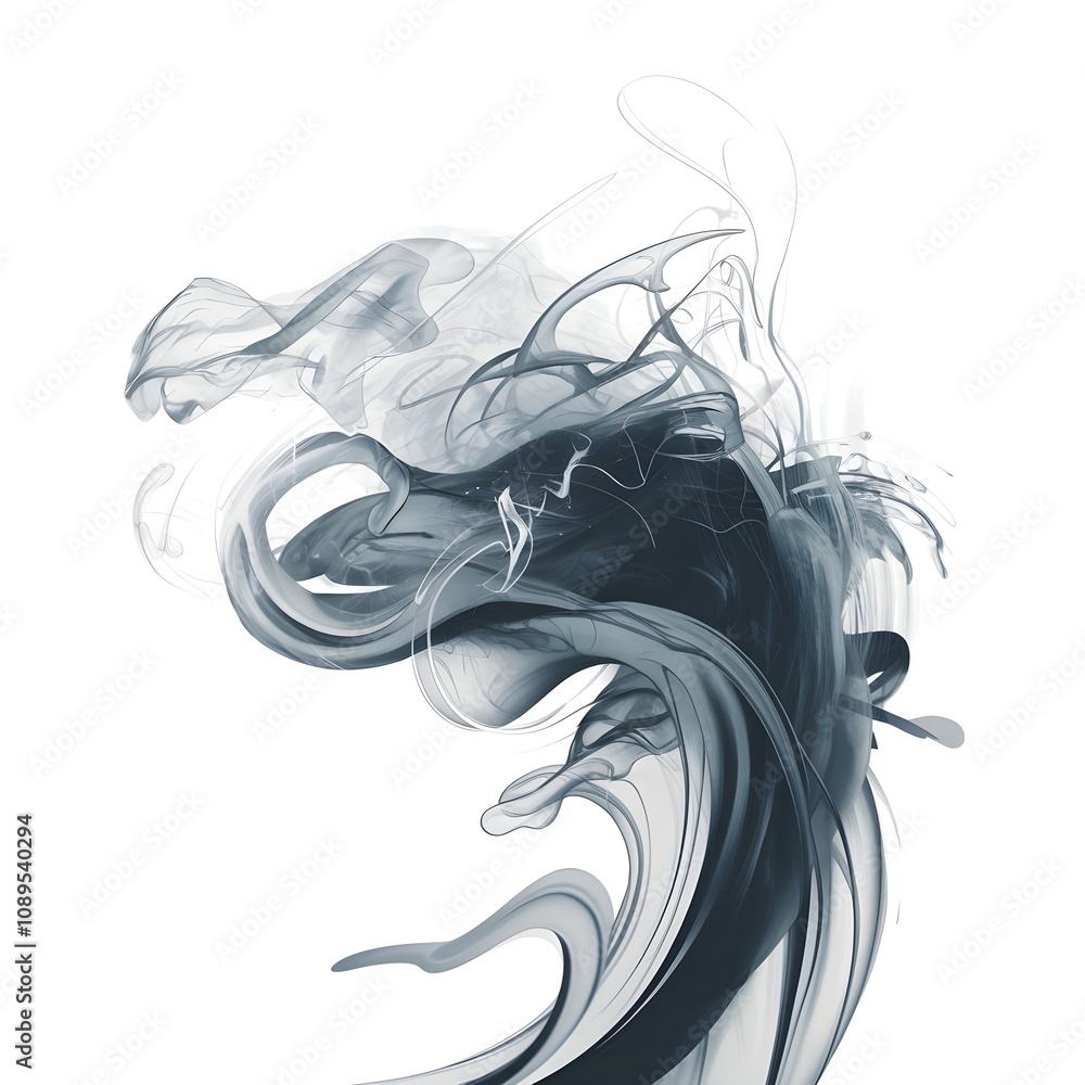 A transparent PNG of a wispy, ethereal smoke effect in grayscale, designed for layering onto dramatic posters or backgrounds A transparent PNG of a wispy, ethereal smoke effect in grayscale, designed for layering onto dramatic posters or backgrounds