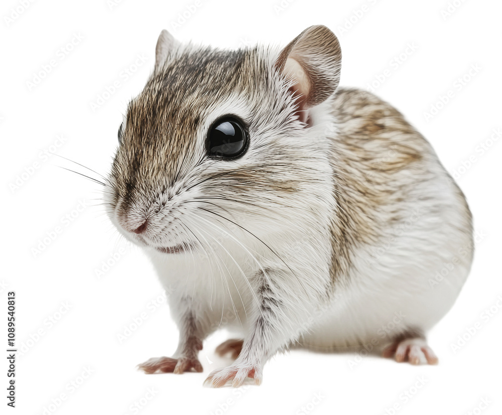 PNG Rodent with striking eyes on white surface PNG Rodent with striking eyes on white surface