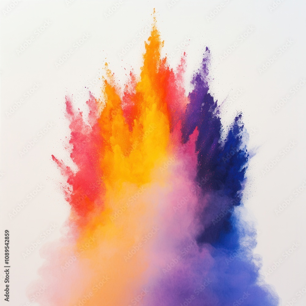 Obraz premium Vibrant color explosion artwork in various shades.