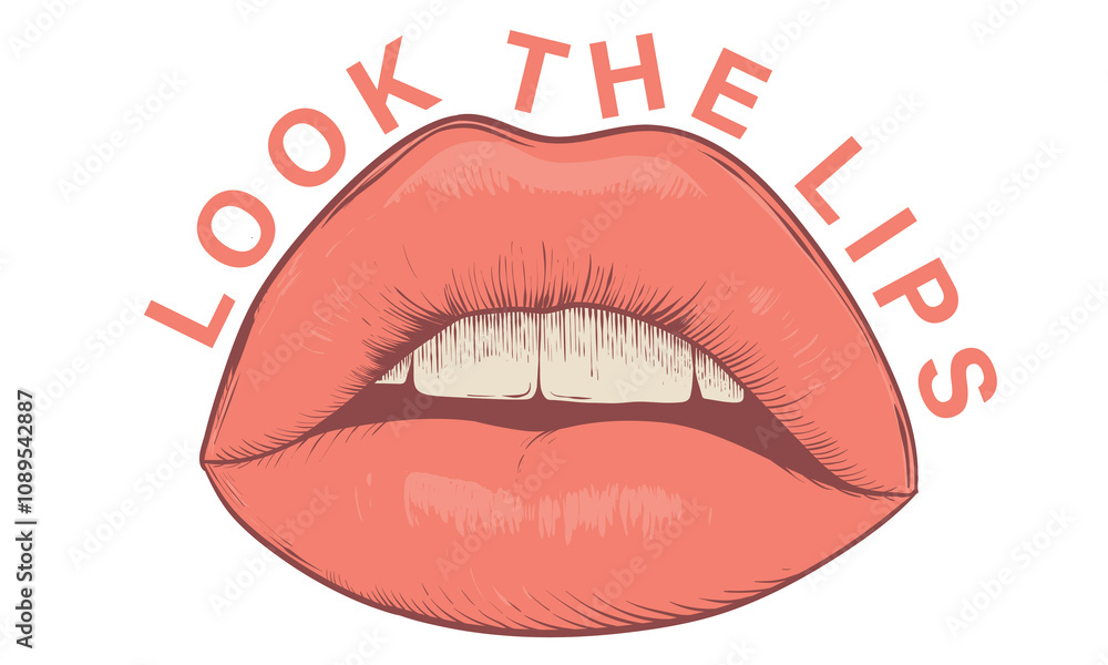 Look the lips. Music festival artwork. Music logo design. Lips poster design. Kiss vintage design. Rock and roll poster design. Look the lips. Music festival artwork. Music logo design. Lips poster design. Kiss vintage design. Rock and roll poster design.