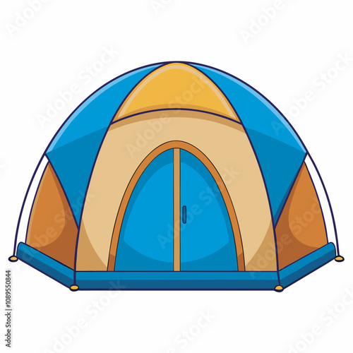 tent in a white background