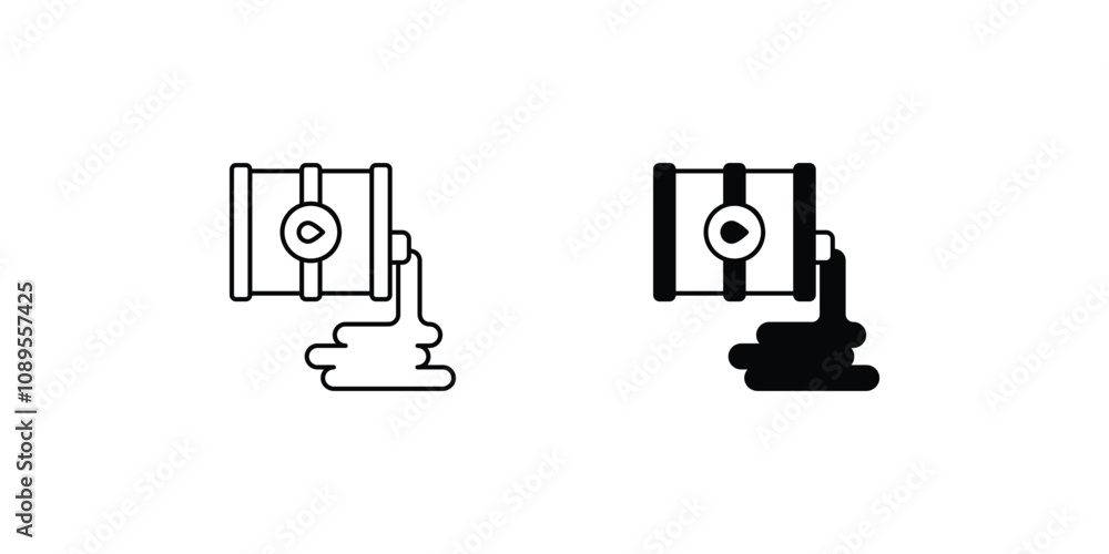 oil spill set icon with white background vector stock illustration oil spill set icon with white background vector stock illustration