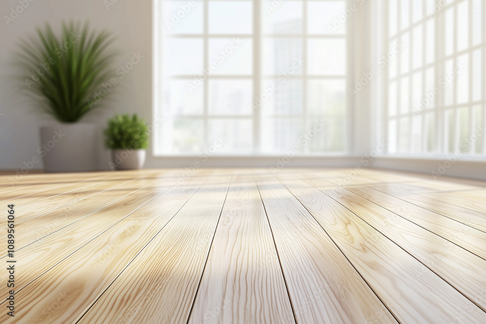 Light Wooden Floor with Natural Grain Light Wooden Floor with Natural Grain