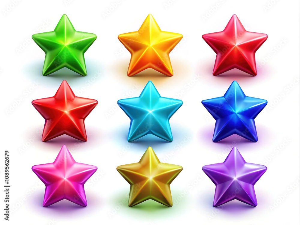 Captivating 3D star icons designed for creative projects and digital designs. Ideal for enriching backgrounds and enhancing graphics, infusing your work with vibrant energy. Captivating 3D star icons designed for creative projects and digital designs. Ideal for enriching backgrounds and enhancing graphics, infusing your work with vibrant energy.