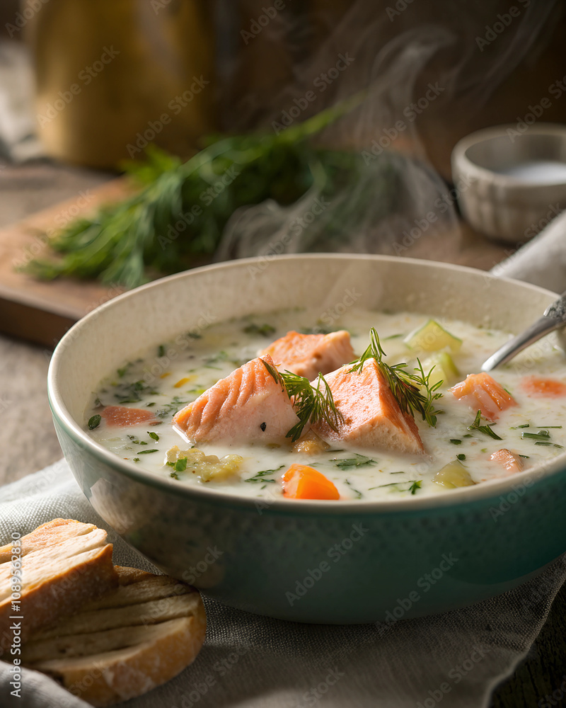 Creamy Finnish Salmon Soup, a Nordic Specialty Creamy Finnish Salmon Soup, a Nordic Specialty