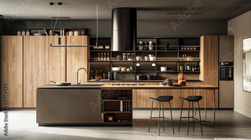 modern kitchen interior