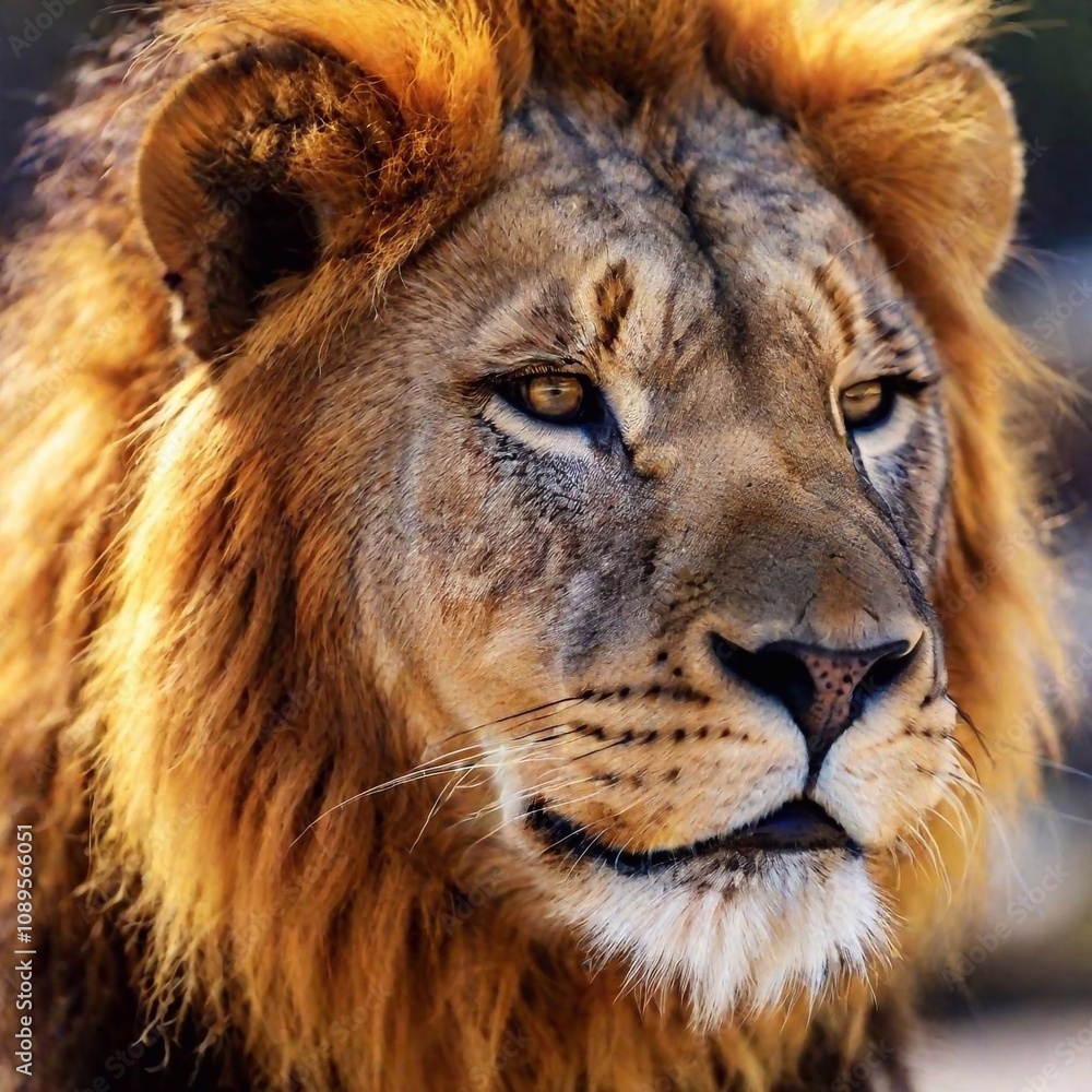 Fototapeta premium portrait of a beautiful tiger