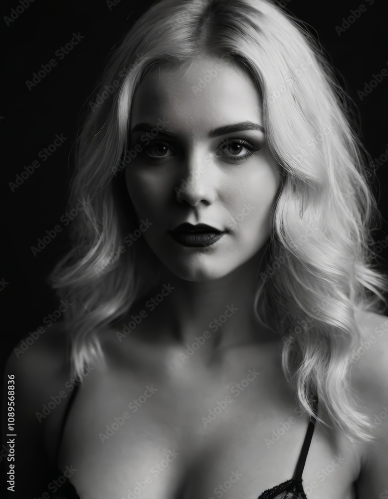 black and white portrait of a young model, beautiful face a girl black and white portrait of a young model, beautiful face a girl