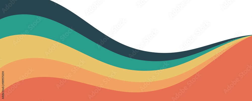 Abstract background of colorful wavy lines Abstract background of colorful wavy lines