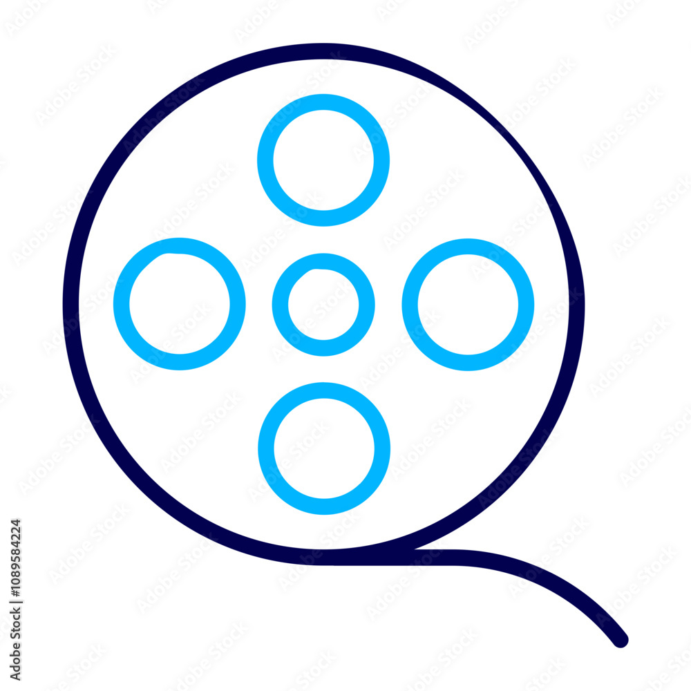 Reel Outline Color icon Reel Outline Color icon