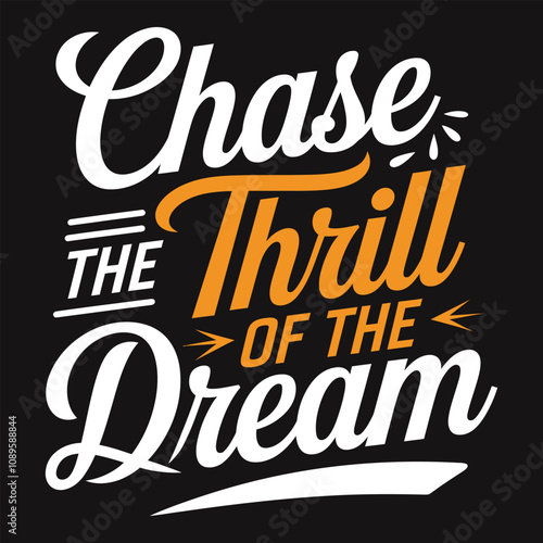 Chase Dreams with Open Arms - Inspiring Typography for Embracing New Possibilities