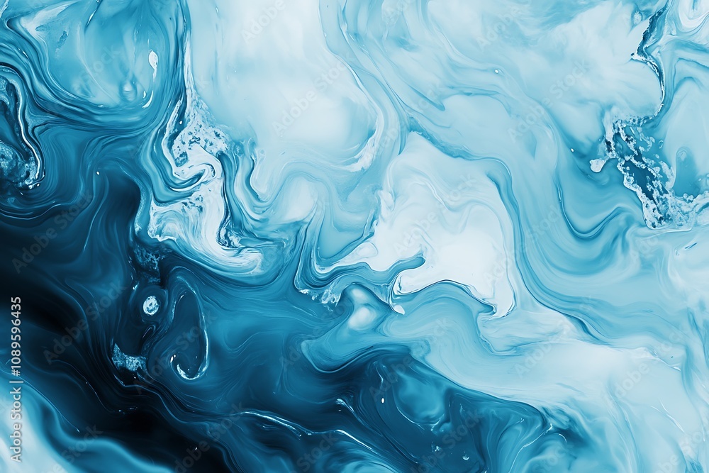 Abstract soft cyan gradient with organic swirls and fluid motion Abstract soft cyan gradient with organic swirls and fluid motion