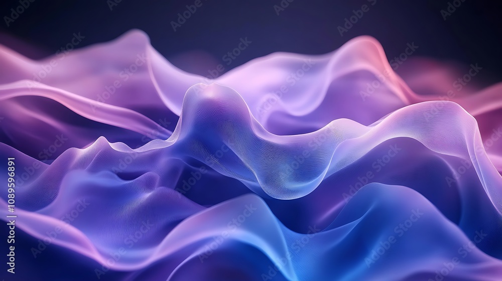Obraz premium Abstract background blue and purple gradient wave