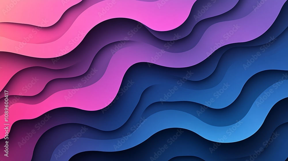 Abstract background blue and purple gradient wave Abstract background blue and purple gradient wave
