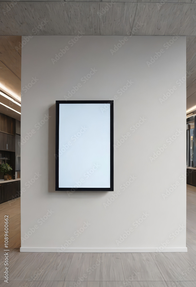 big touch screen, elegant frame, interior design, modern and luxury architecture big touch screen, elegant frame, interior design, modern and luxury architecture