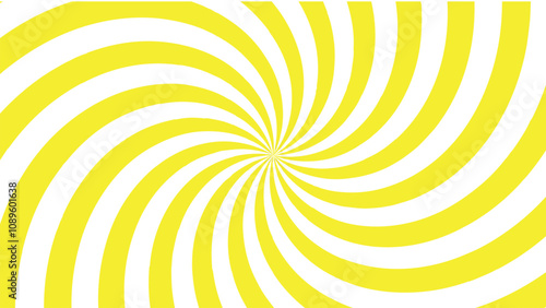 yellow sun burst, abstract yellow background, yellow and white swirl background, Vector illustration for swirl design, swirling radial pattern background.