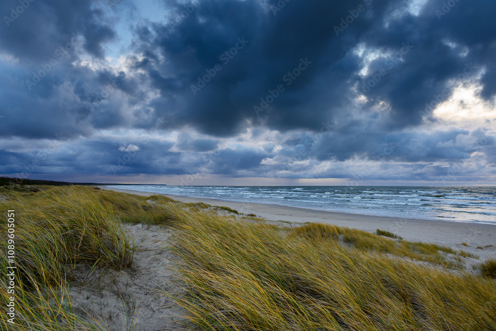 Cold evening on Baltic sea. Cold evening on Baltic sea.