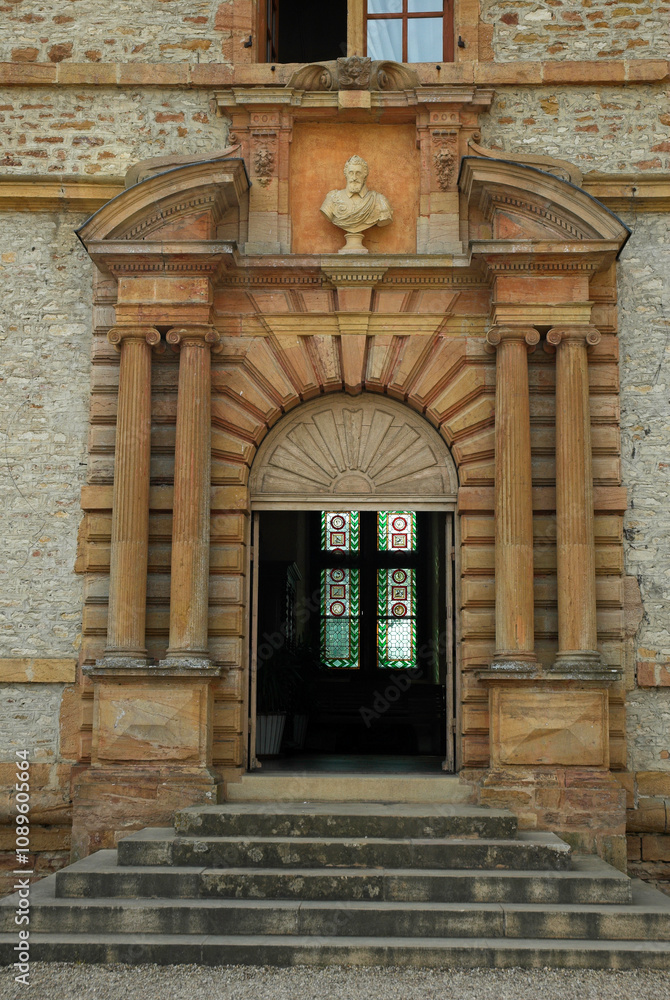 Fototapeta premium Chateau XVIIé, Cormatin, 71,région Bourgogne Franche Comté, Saôneet Loire, France