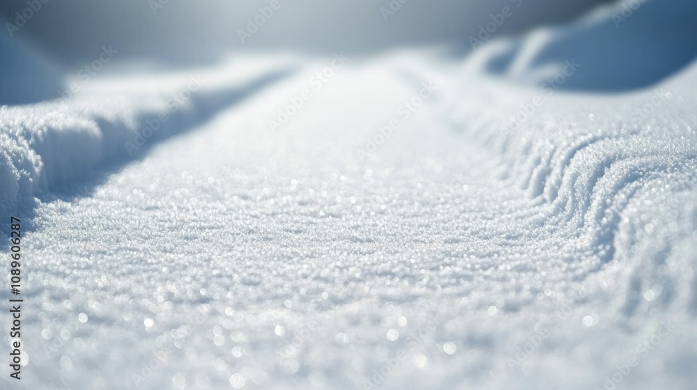 Sparkling Snow Texture Winter Landscape Scene Sparkling Snow Texture Winter Landscape Scene