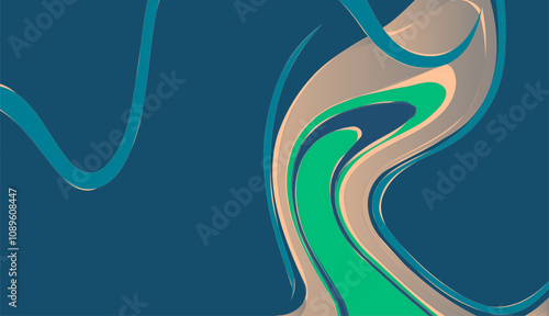 Abstract geometric background. The poster with the flat figures. Vector illustration.