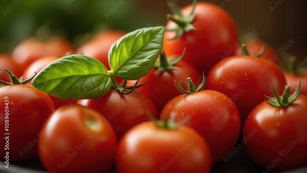 Vibrant red tomatoes on a wooden board, fresh basil leaves, ripe, healthy food, close-up, detailed texture. Generative, AI,
Vibrant red tomatoes on a wooden board, fresh basil leaves, ripe, healthy food, close-up, detailed texture. Generative, AI,