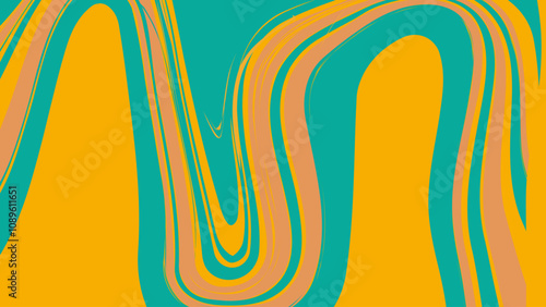 Abstract geometric background. The poster with the flat figures. Vector illustration.