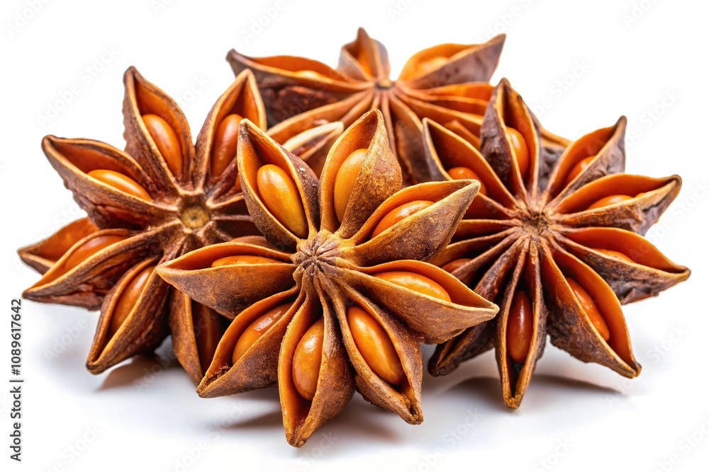 Isolated star anise on a transparent background, perfect for culinary applications, aromatherapy benefits, and natural remedies, enhancing both health and cooking experiences seamlessly. Isolated star anise on a transparent background, perfect for culinary applications, aromatherapy benefits, and natural remedies, enhancing both health and cooking experiences seamlessly.
