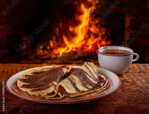 crêpes au chocolat photo