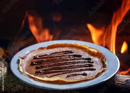 crêpes au chocolat photo