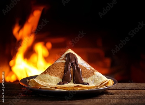 crêpes au chocolat photo