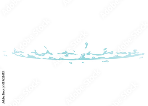 Water splash animation. Dripping water special effect. Fx sheet. Clear water drop burst for flash animation in games and video. Cartoon frame