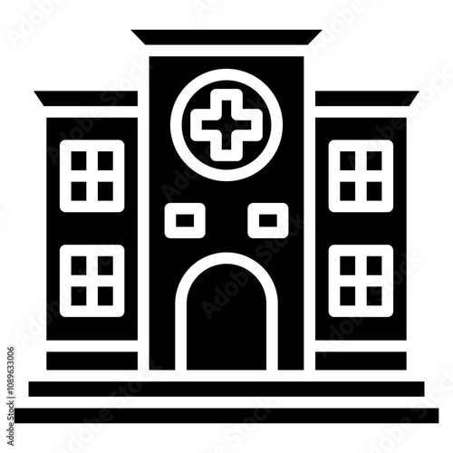 hospital icon element for design