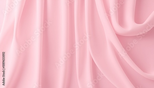 Pink fabric with soft folds and gentle curves.