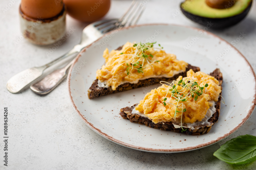 Scrambled egg sandwich Scrambled egg sandwich