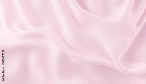 Abstract pink fabric background with soft folds.