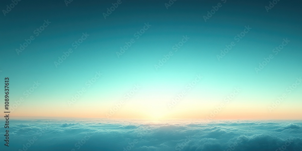Serene Sunrise Above a Sea of Clouds Serene Sunrise Above a Sea of Clouds