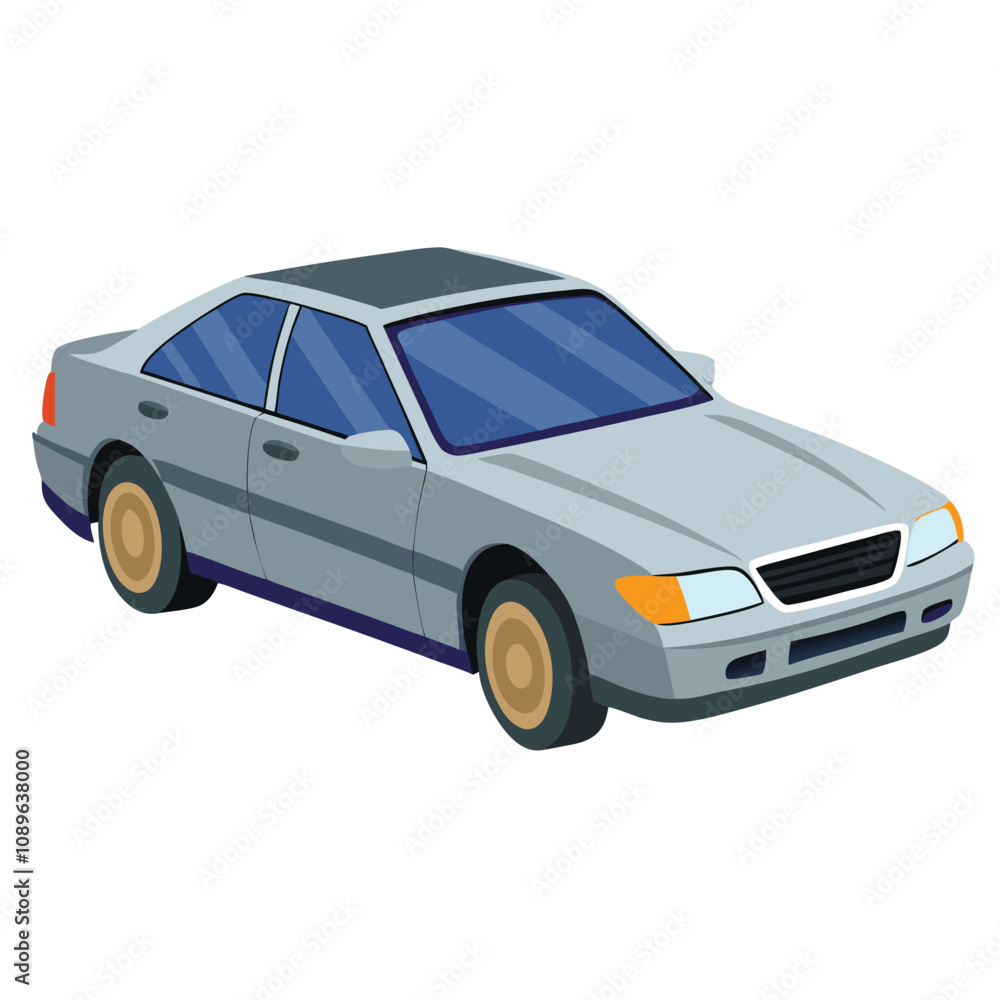 blue car isolated on white blue car isolated on white