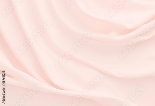 Soft pink fabric with flowing folds and gentle curves.