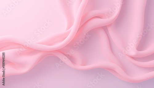 Soft pink fabric with gentle curves, creating a delicate and elegant background.