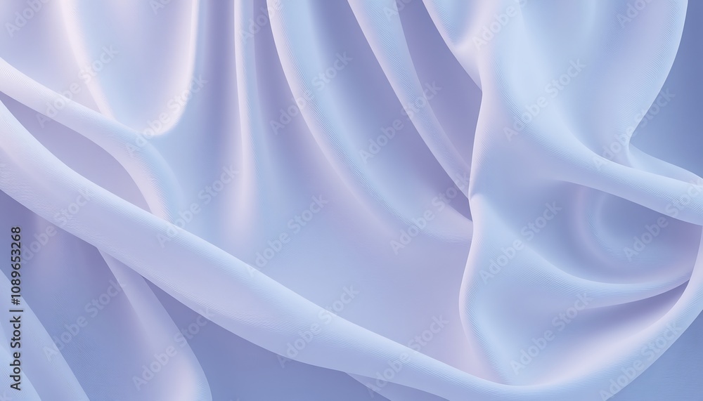 Abstract Background of Smooth, Draped Fabric in Soft Lavender. Abstract Background of Smooth, Draped Fabric in Soft Lavender.