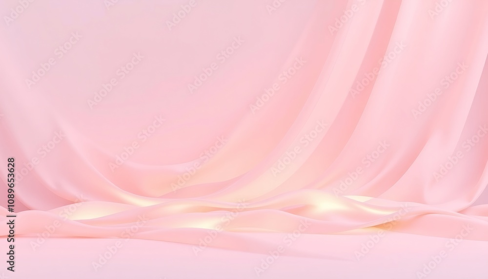 Pink fabric background with a soft, flowing texture. Pink fabric background with a soft, flowing texture.