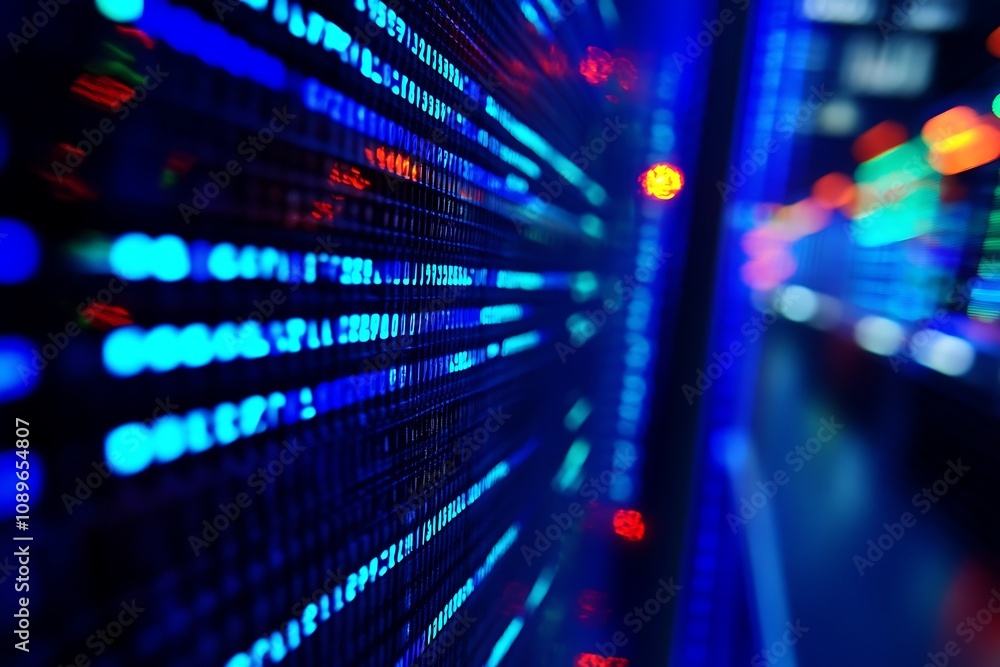 Abstract stock market tickers faintly displayed over a blue gradient Abstract stock market tickers faintly displayed over a blue gradient