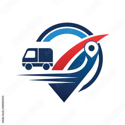 Minimalist Logistics and Transportation Logo Vector Modern Stylish Design  photo